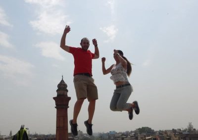 Jumping high at Old Delhi